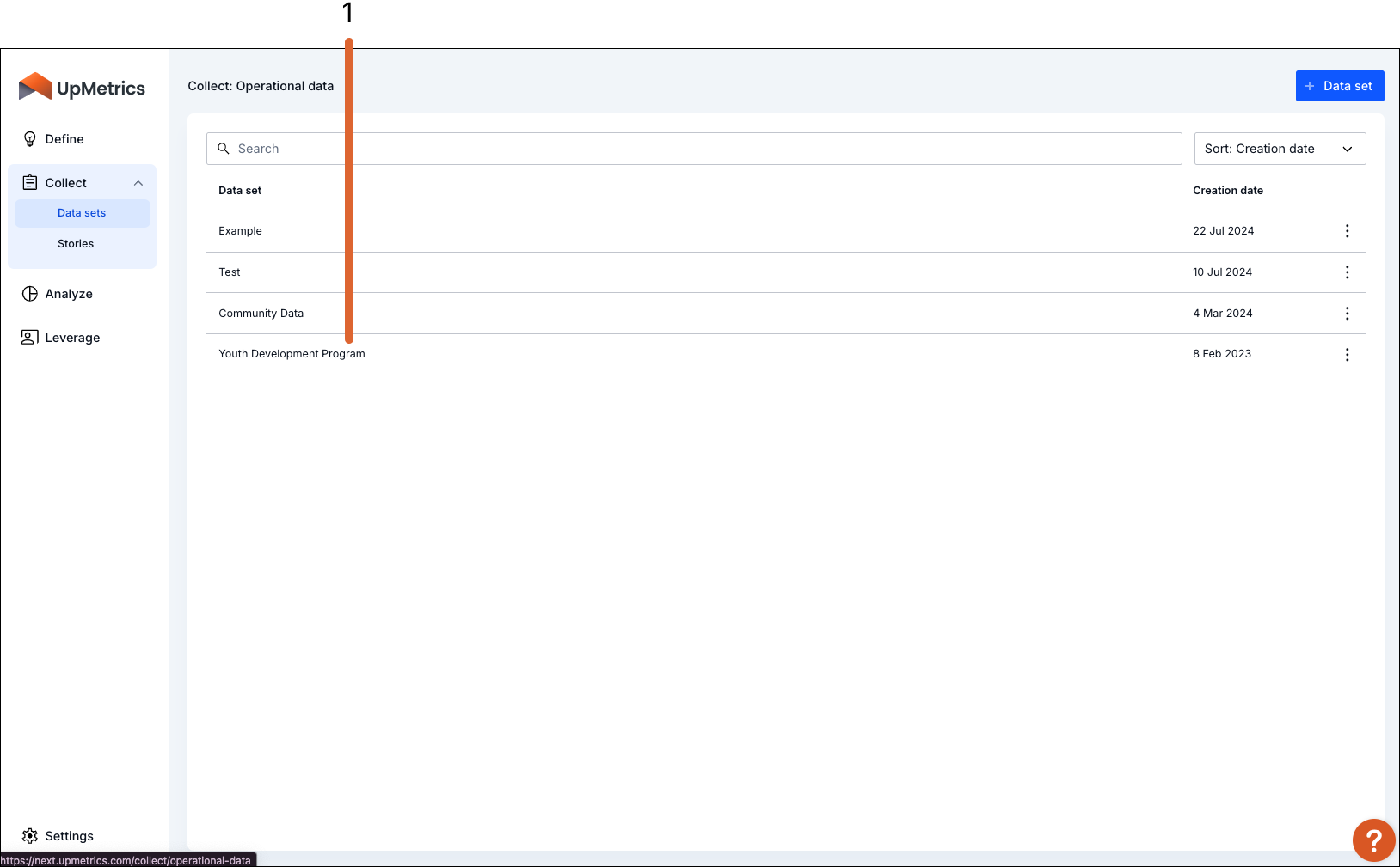 Add new data with the data collector