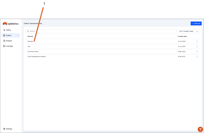 Step 1 add a data table