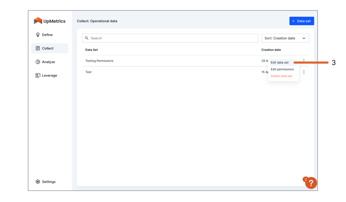 Step 3_  Select edit data set