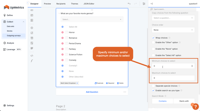 BuildingValidationsInSurveyQuestions-MinMaxChoices